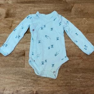 Long sleeve size snap blue onesie Just One You by Carter's newborn nb